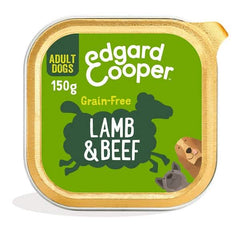 Edgard&cooper dog e adult lamb beef 150 g