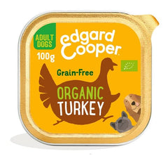 Edgard&cooper dog e adult organic turkey 100 g