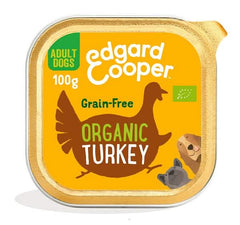 Edgard&cooper dog e adult organic turkey 100 g