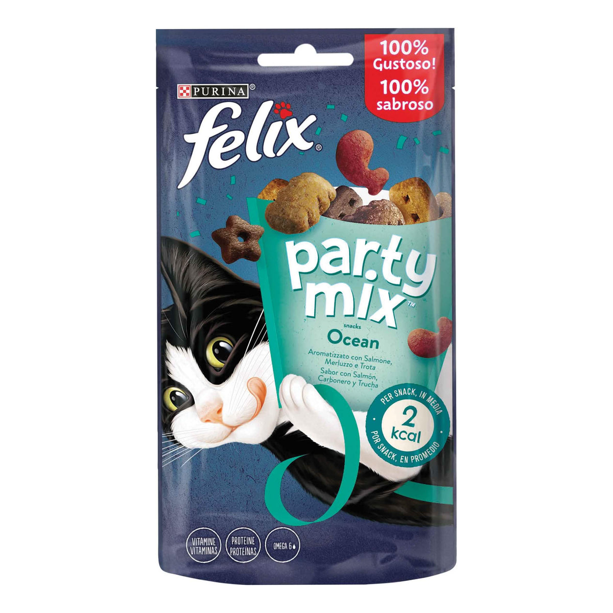 Felix party mix ocean mix salmone merluzzo trota 60 g