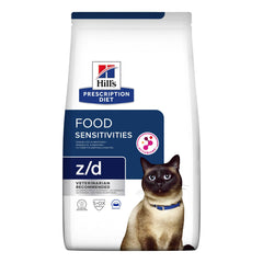 Prescription diet feline food sensitivities z/d 1,5 kg