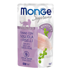Monge buste supreme sterilised tonno sogliola piselli 80 g