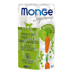 Monge buste supreme kitten tonno piselli carote 80 g