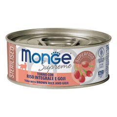Monge supreme sterilised tonno riso integrale goji 80 g