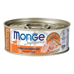 Monge supreme sterilised tonno granchio 80 g
