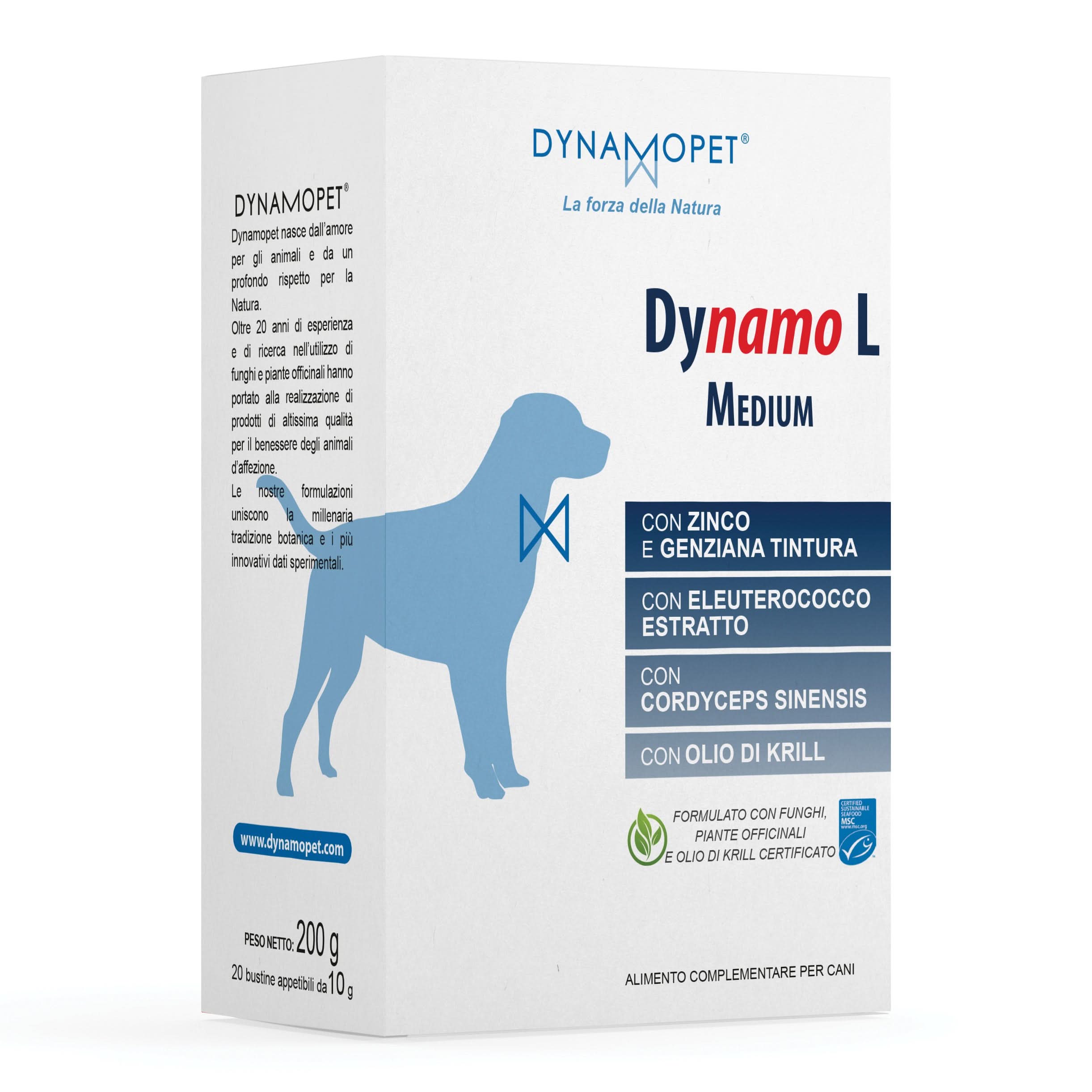 Dynamo l medium 20 bustine da 10 g - Scodinzolando