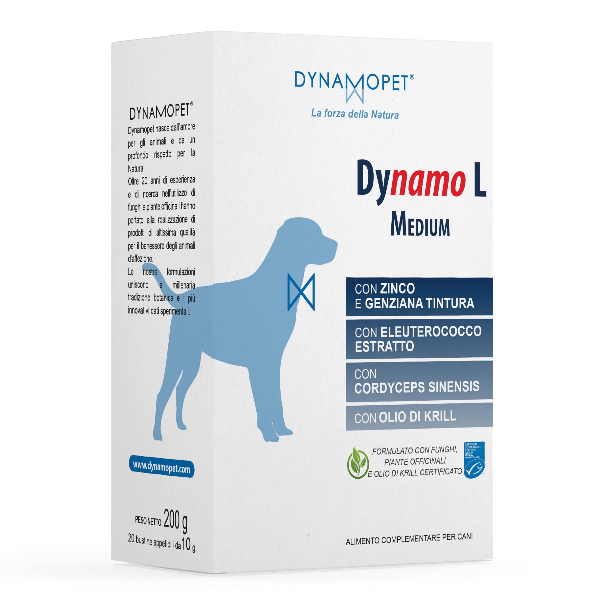 Dynamo l medium 20 bustine da 10 g - Scodinzolando
