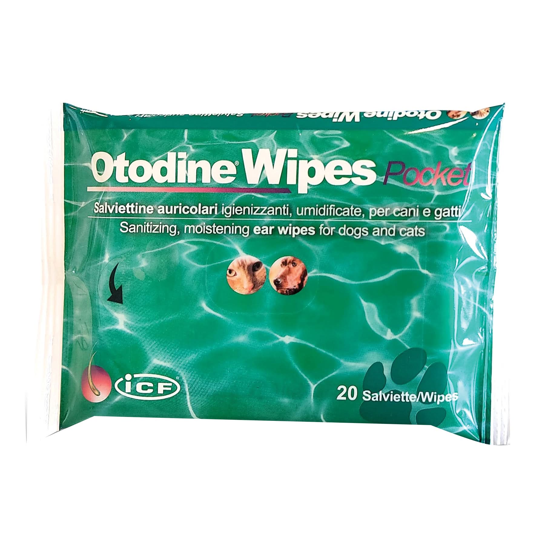 Otodine wipes pocket 20 pezzi - Scodinzolando