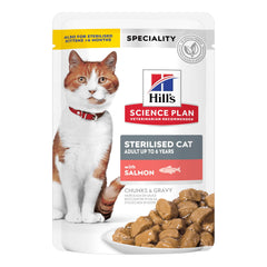 Science plan feline adult sterilized cat salmone 85 g