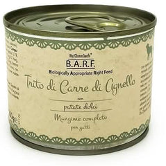 Barf mangime completo per gatto trito di agnello 200 g
