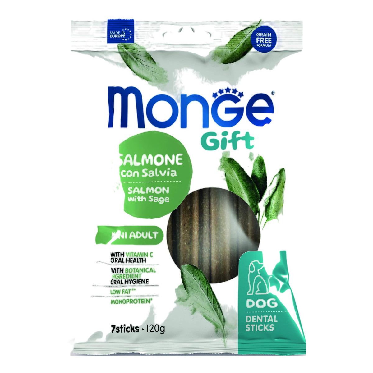 Monge dog dental sticks gift puppy and junior mini agnello con anice 120 g