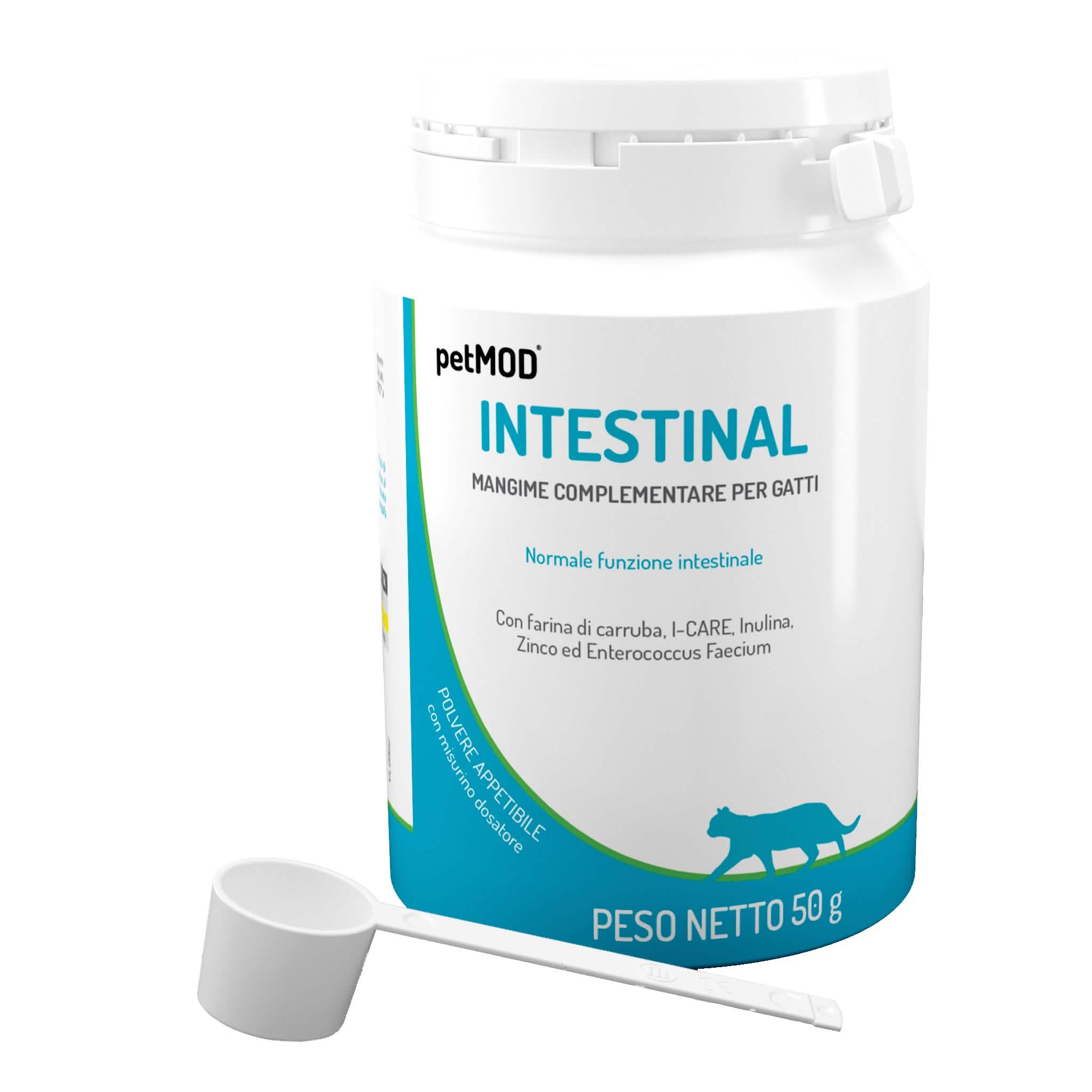 Petmod intestinal gatto polvere 50 g - Scodinzolando