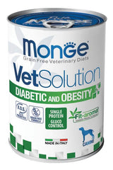 Monge VetSolution Cane Diabetic Obesity Umido 400g | Diabete Sovrappeso
