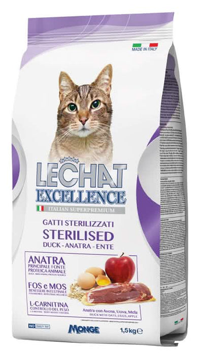 Lechat excellence sterilised anatra 1,5 kg