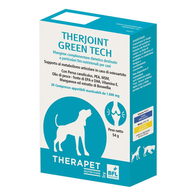 Therjoint Green Tech 30 compresse masticabili per cani - confezione Therapet