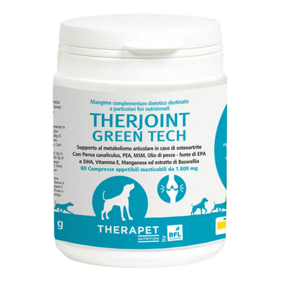 Therjoint Green Tech 80 compresse masticabili per cani - confezione Therapet