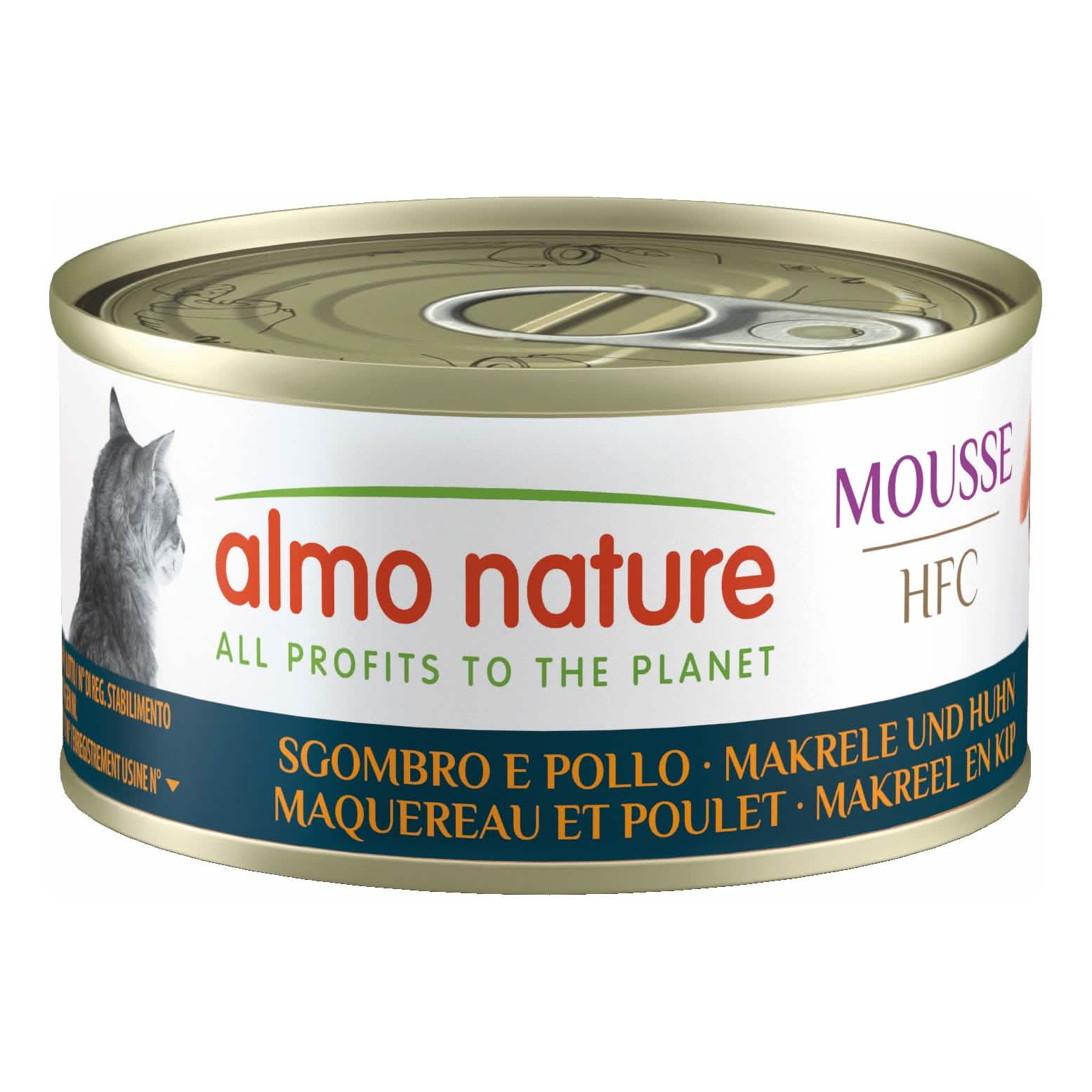 Almo Hfc Gatto Mousse Sgombro Pollo 70g