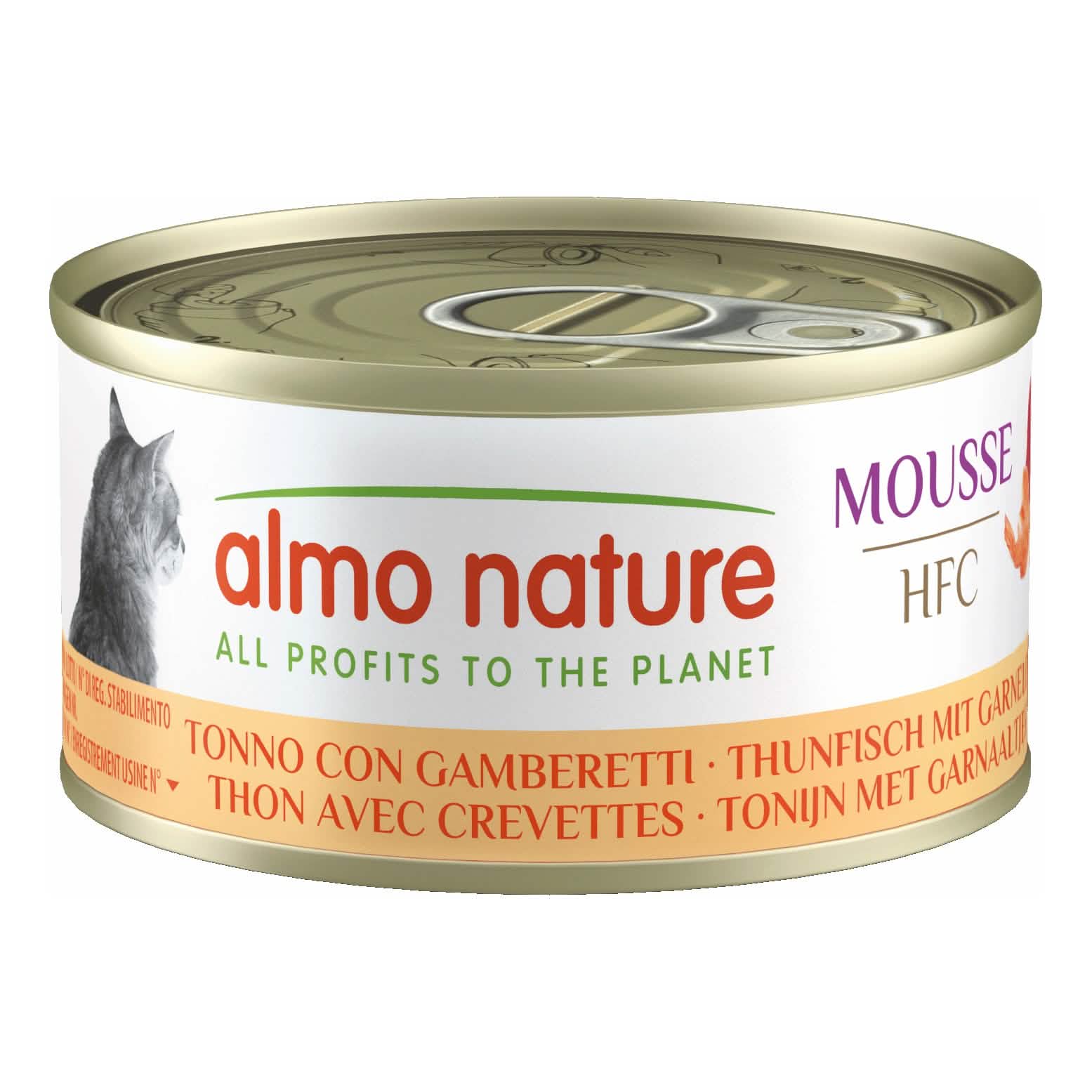 Almo Hfc Gatto Mousse Tonno Gamberetti 70g