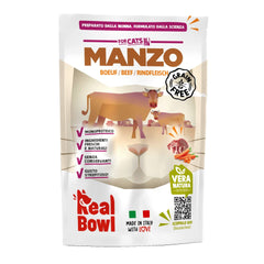 Real bowl busta singola manzo senza cereali 160 g
