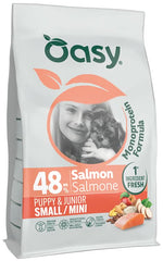 Oasy dry dog monoprotein puppy small/mini salmone 800 g