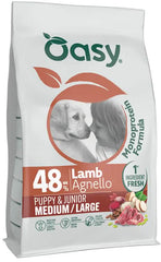 Oasy dry dog monoprotein puppy medium/large agnello 2 kg