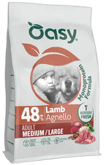 Oasy dry dog monoprotein adult medium/large agnello 2 kg
