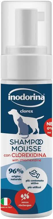 Inodorina clorex shampoo mousse 250 ml