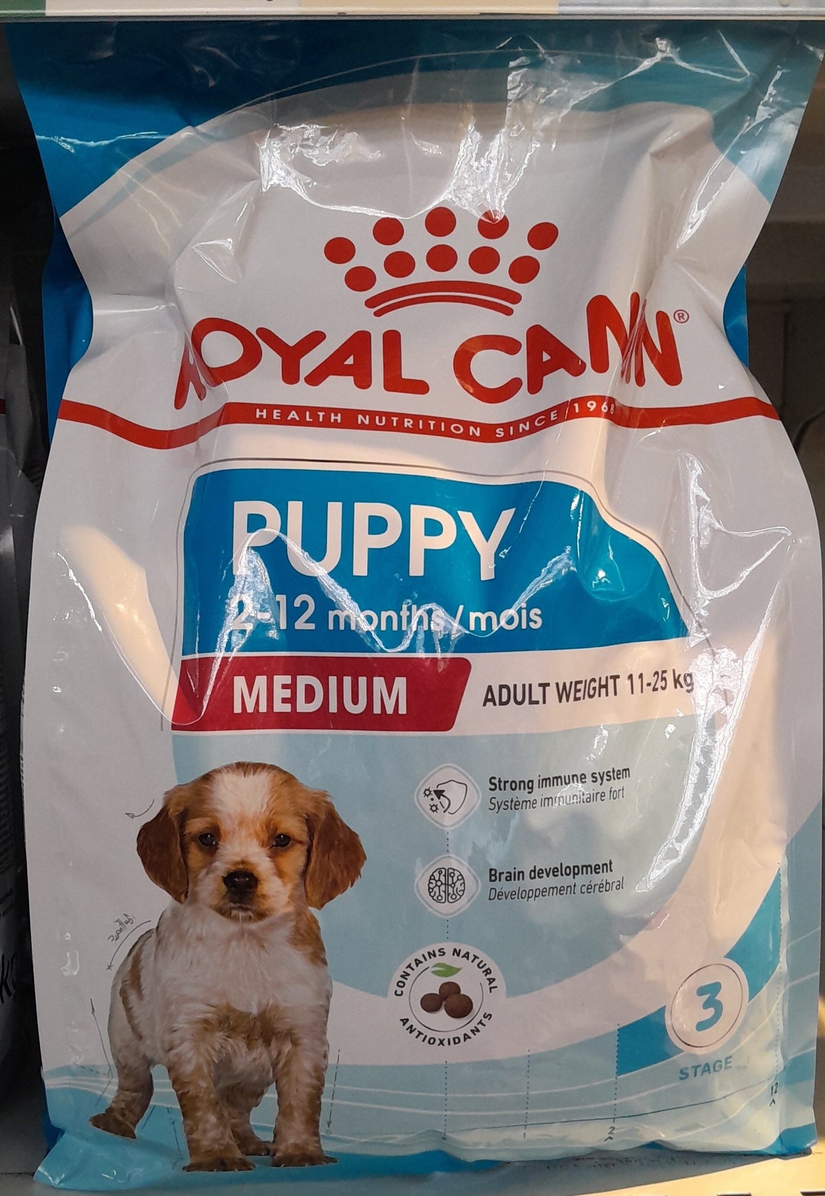 Size health nutrition dog medium puppy 3 kg
