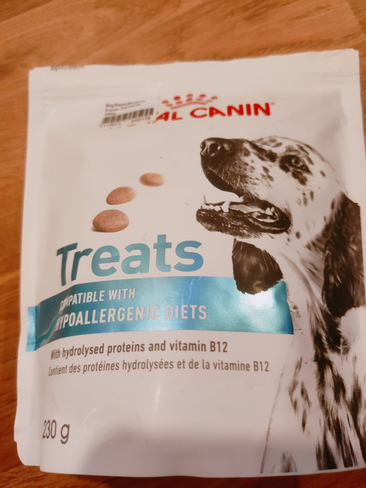 Veterinary health nutrition dog hypoallergenic treat 230 g