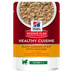 Hills Feline Healthy Cuisine Kitten Pollo & Verdure Spezzatino Busta 80 gr