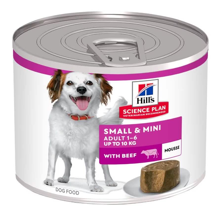 Hills Canine Adult Small & Mini Mousse Manzo Lattina 200 gr