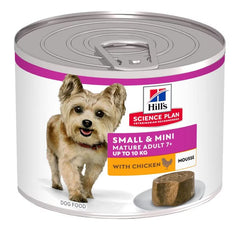 Hills Canine Mature Small&Mini Mousse Pollo Lattina 200 gr