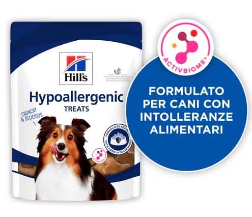 HILLS CANINE TREATS HYPOALLERGENIC 200 GR - Delizie ipoallergeniche per cani