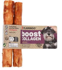 FLAMINGO CANE SNACK BOOST BASTONCINO CON SALMONE & COLLAGENE CF. (2 PZ) 12,5 CM