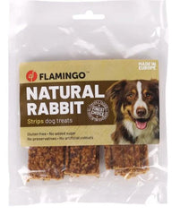 FLAMINGO CANE SNACK NATURE STRISCE DI CONIGLIO 100 GR