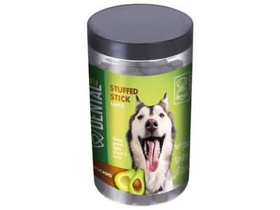 M-PETS Cane Snack Barattolo Dental Snack Ripieno all'Avocado (Large) 510 gr