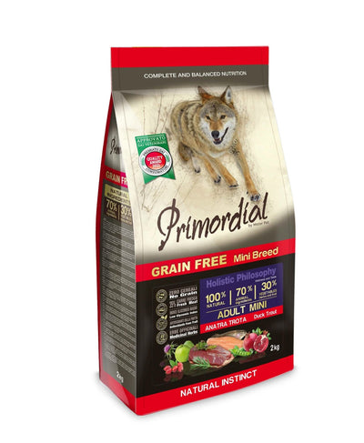 Primordial Cane Adulto Mini Anatra e Trota 2 kg