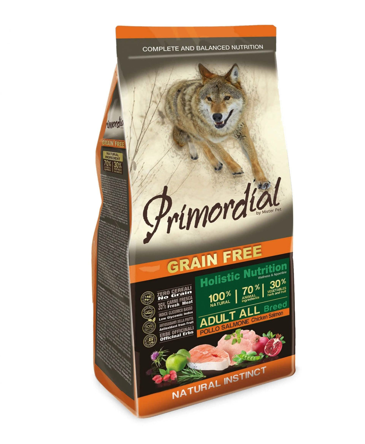 Primordial Cane Adulto Tutte le Razze Pollo e Salmone 2 kg