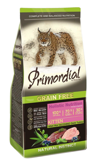 Primordial Gatto Kitten Anatra e Tacchino 2 kg