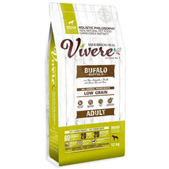 VIVERE CANE ADULTO MEDIUM BUFALO, RISO INTEGRALE & PISELLI 12 KG