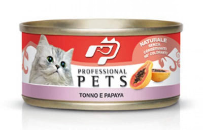 PET PROFESSIONAL GATTO ADULTO TONNO & PAPAYA LATTINA 70 GR