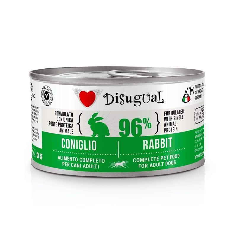 DISUGUAL Cane Adulto Monoproteico Coniglio Lattina 150 gr
