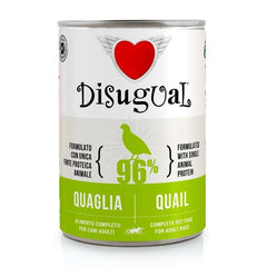 DISUGUAL Cane Adulto Monoproteico Quaglia Lattina 400 gr