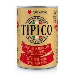 Disugual Cane Tipico Adulto Manzo, Farro & Piselli Lattina 400 gr