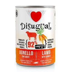 DISUGUAL Cane Vegetale Adulto Agnello & Carote Lattina 400 gr