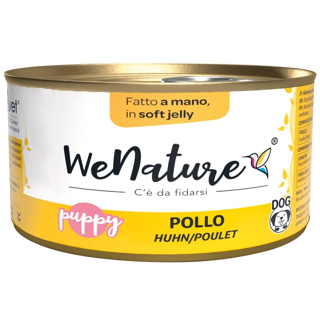 WENATURE CANE LATTINA IN JELLY PUPPY POLLO 150 GR