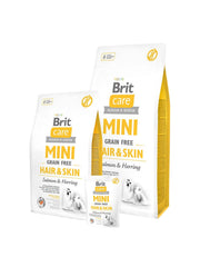 BRIT CARE CANE MINI GRAIN FREE HAIR&SKIN SALMON&HERRING 2 KG