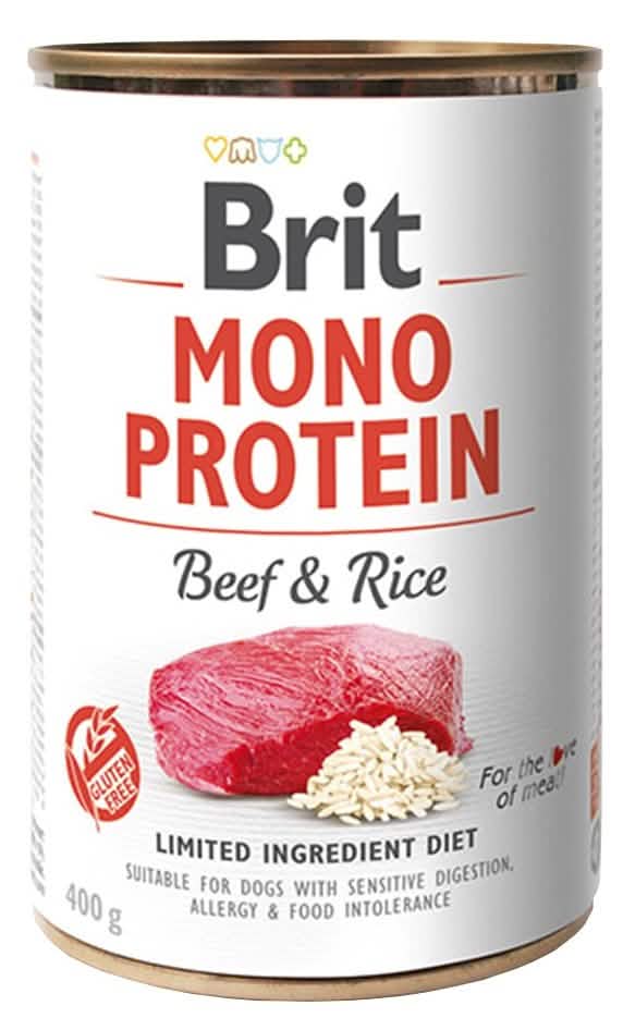 BRIT CARE Cane Monoprotein Manzo e Riso 400 gr