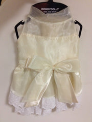 VESTITO CREAM DA CERIMONIA XLARGE
