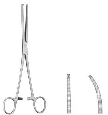 PINZA EMOST. KOCHER DN R CM 12